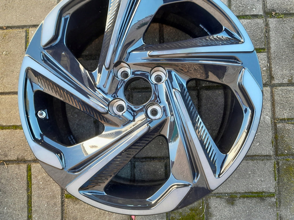 1x Alufelge 18 Zoll 7.0" 4x108 35ET Glanz Schwarz 9825299880 Citroën Ds3 FEL4902774653dv