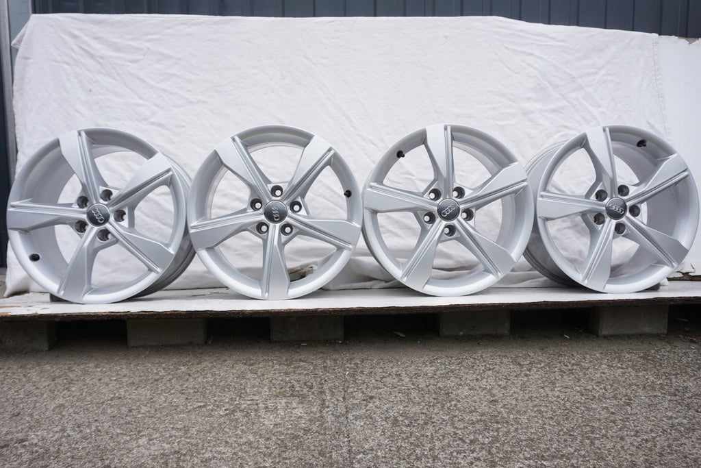 4x Alufelge 17 Zoll 7.5" 5x112 38ET Glanz Silber 8W0601025EH Audi B9 Rim Wheel FEL4852834471yy