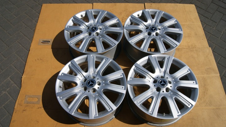 4x Alufelge 19 Zoll 8.5" 5x112 62ET Glanz Silber A1664011702 Mercedes-Benz W166 FEL1080074100ux