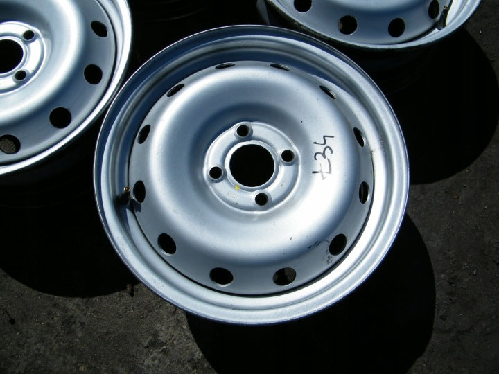 4x Alufelge 15 Zoll 6.0" 4x100 50ET Schwarz Dacia Sandero I Z Logan Rim Wheel FEL3914423100kk