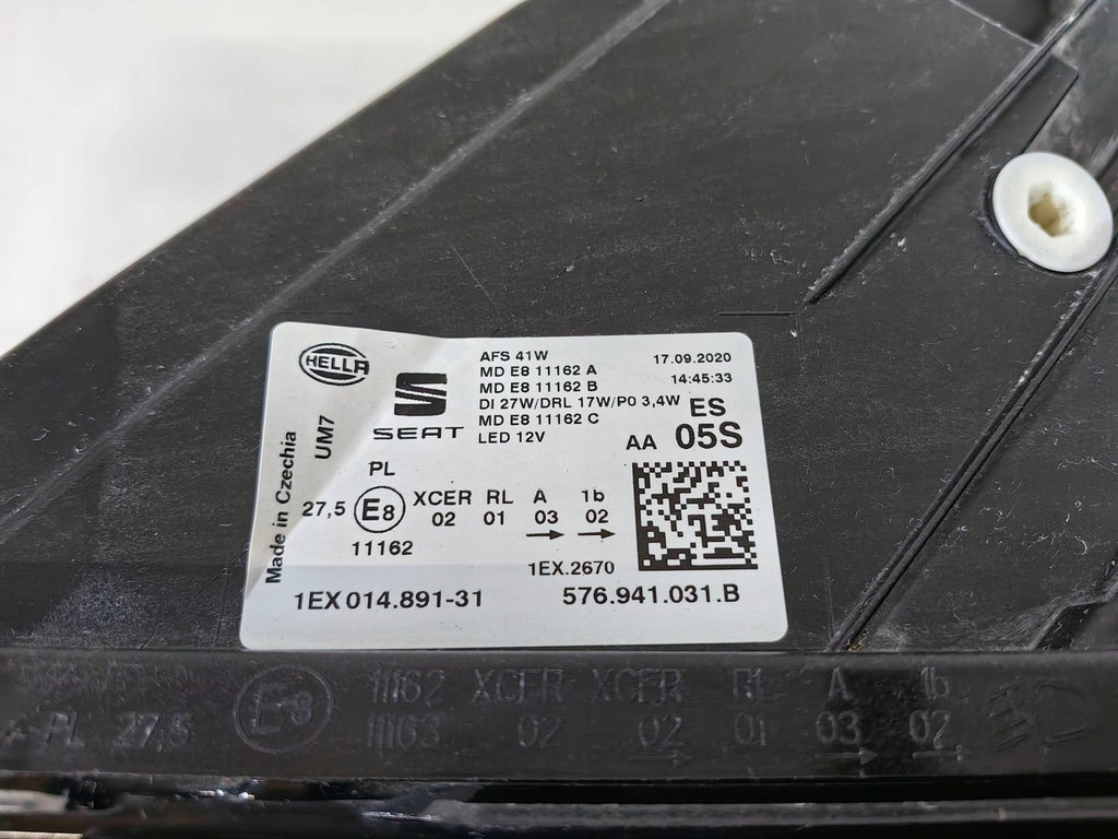 Frontscheinwerfer Seat Ateca 576941031B Full LED Ein Stück (Rechts oder Links)