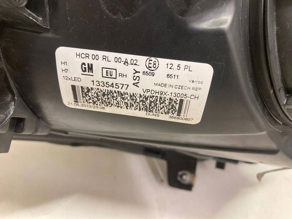 Frontscheinwerfer Opel Adam 13354577 Rechts Scheinwerfer Headlight