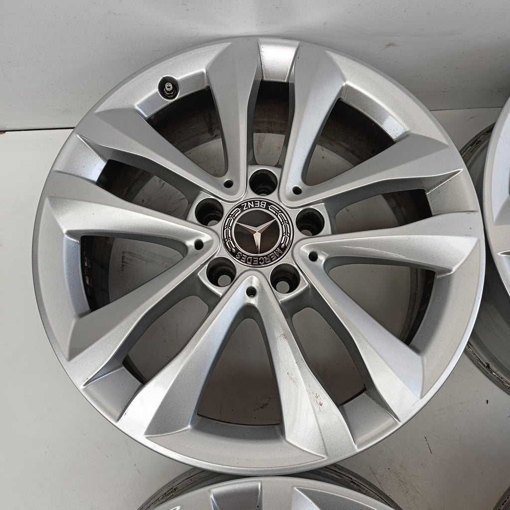 4x Alufelge 17 Zoll 7.0" 5x112 48ET Glanz Silber A2054018000 Mercedes-Benz W205 FEL8308701730nu