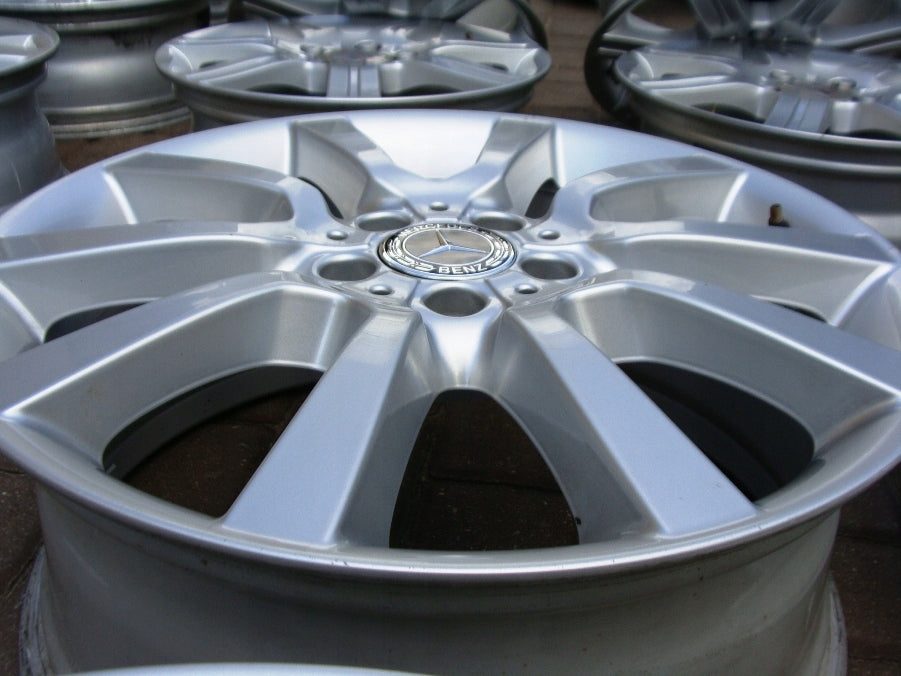 4x Alufelge 19 Zoll 8.0" 5x112 60ET Glanz Silber A1644017302 Mercedes-Benz FEL4983084492ou