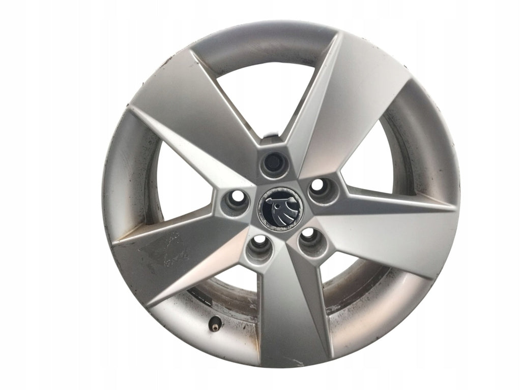 1x Alufelge 16 Zoll 6.5" 5x112 46ET Glanz Silber 5E0601025H Skoda Octavia Iii FEL7156777869gs