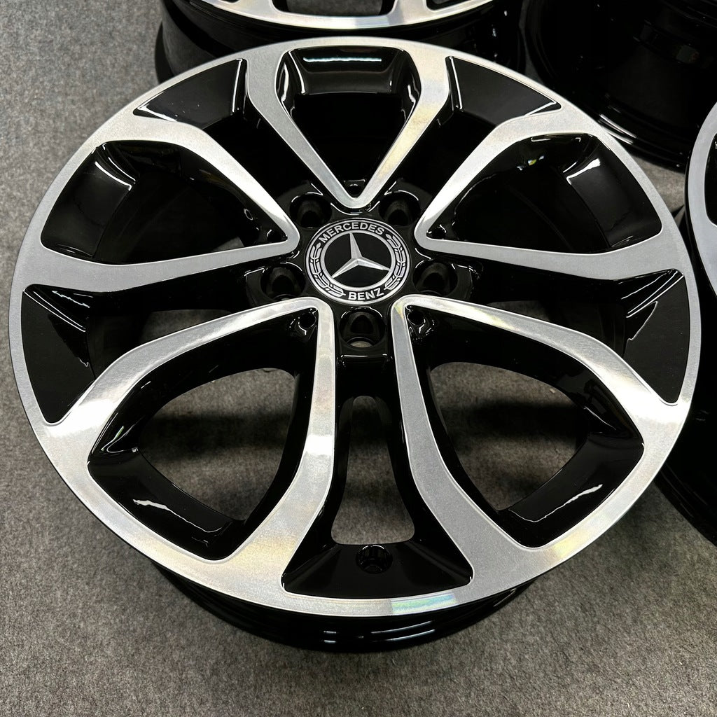 4x Alufelge 17 Zoll 7.0" 5x112 38ET Glanz Schwarz A2054010200 Mercedes-Benz A205 FEL8568913503cg
