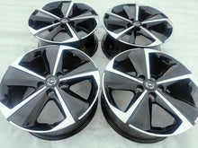 Laden Sie das Bild in den Galerie-Viewer, 4x Alufelge 17 Zoll 7.5" 5x108 44ET Glanz Schwarz 9847065380 Opel Astra L FEL8590607197dq