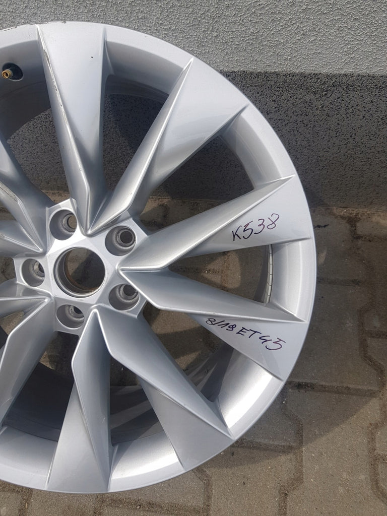 1x Alufelge 19 Zoll 8.0" 5x112 5LA601025 Skoda Superb Rim Wheel FEL7460483030ou
