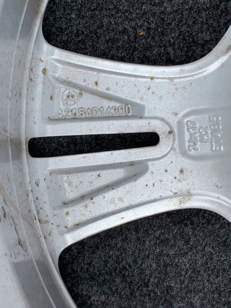1x Alufelge 17 Zoll 7.0" 5x112 48 5ET Matt Silber A2054014300 Mercedes-Benz W205 FEL2012444951gp