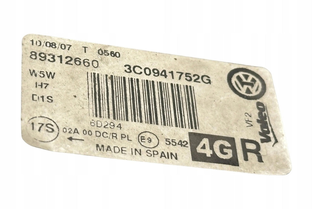 Frontscheinwerfer VW Passat 3C0941752G Rechts Scheinwerfer Headlight SCH1699318527xt