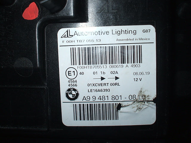 Frontscheinwerfer BMW X7 G07 9481801-08 Laser Links Scheinwerfer Headlight SCH6552225646mm