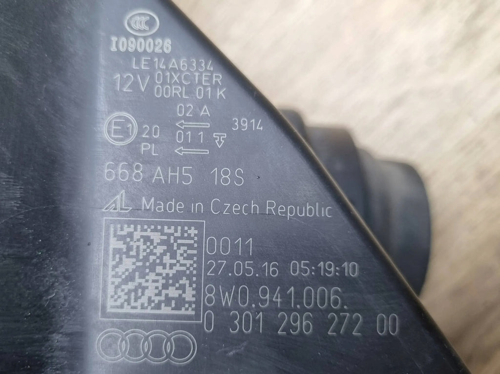 Frontscheinwerfer Audi A4 8W0941006 Rechts Scheinwerfer Headlight