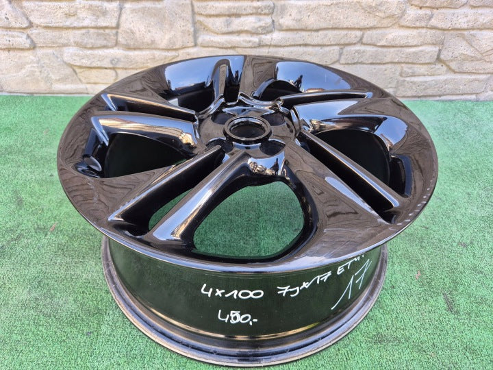 1x Alufelge 17 Zoll 4x100 13380639SAJ Opel Corsa E Rim Wheel FEL3158841947ri