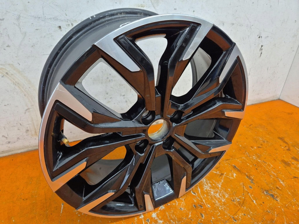 1x Alufelge 17 Zoll 7.0" 4x100 37ET Glanz Schwarz 403003526R Renault Rim Wheel FEL4392040405eg