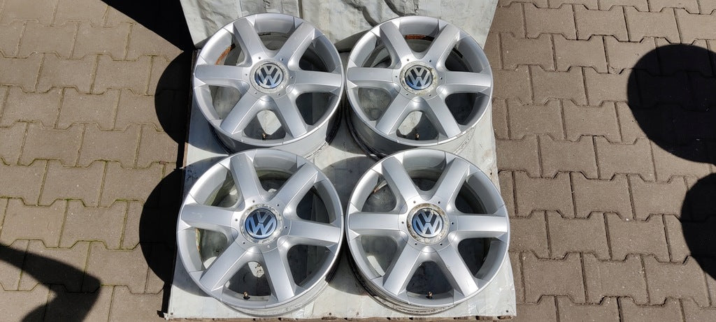 4x Alufelge 17 Zoll 7.5" 5x120 55ET Glanz Silber 7L6601025 VW Touareg Rim Wheel FEL5520925816jr