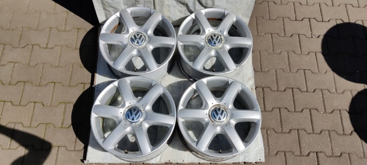 4x Alufelge 17 Zoll 7.5" 5x120 55ET Glanz Silber 7L6601025 VW Touareg Rim Wheel FEL5520925816jr