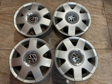 Laden Sie das Bild in den Galerie-Viewer, 4x Alufelge 14 Zoll 6.0" 5x100 48ET 600601025 VW Polo Rim Wheel FEL1509656945nm