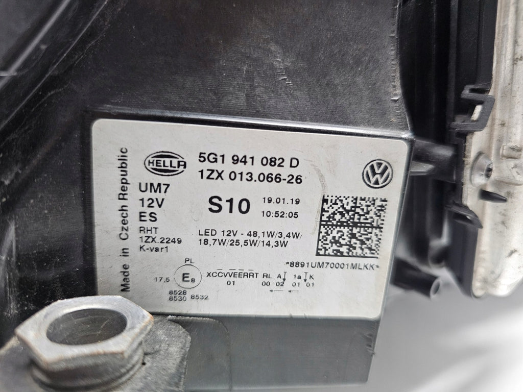 Frontscheinwerfer VW Golf VII 5G1941082D Full LED Rechts Scheinwerfer Headlight SCH3130266346yr