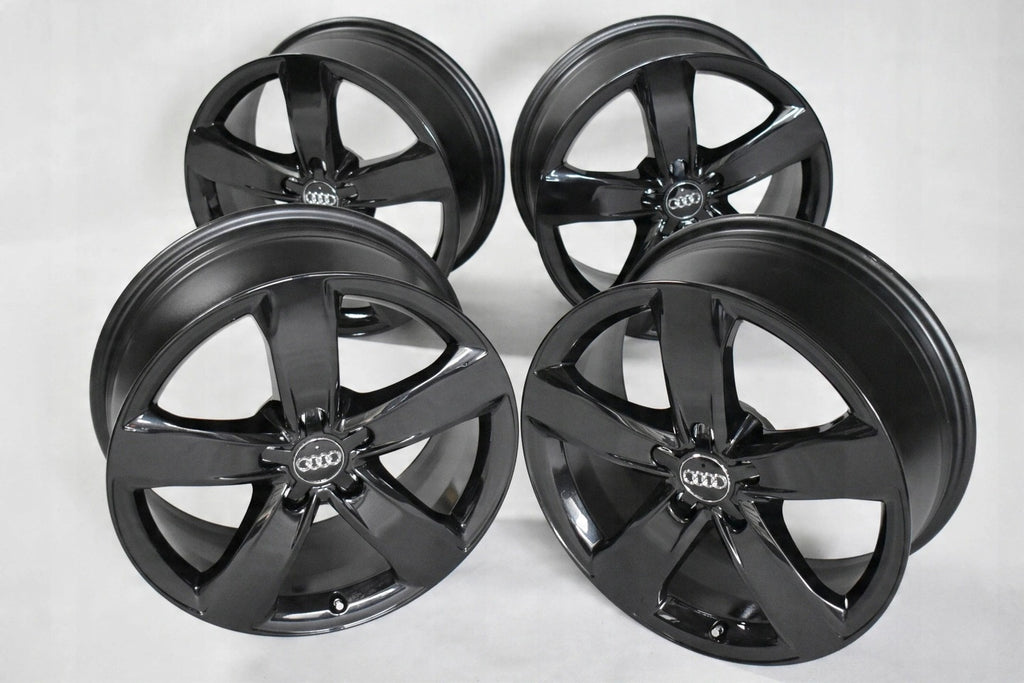4x Alufelge 18 Zoll 7.5" 5x112 37ET Glanz Schwarz 4G0601025M Audi A6 C7
