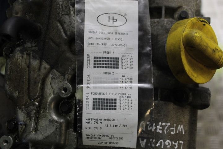 Motor Renault 14 121 265712 2.0 170PS 52kW 268TKm 2010 Benzin Engine Unkomplett