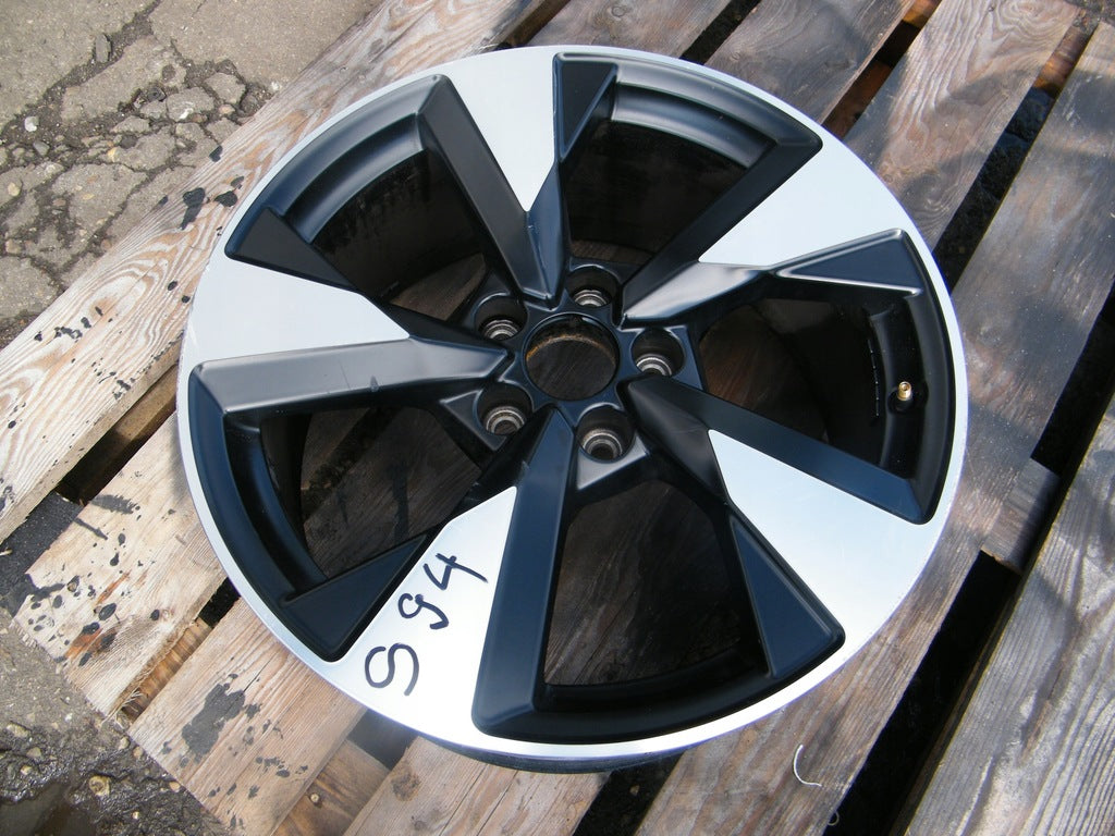 1x Alufelge 18 Zoll 8.0" 5x112 40ET Glanz Schwarz 8T0601025B Audi A4 B9 FEL6430321633ni