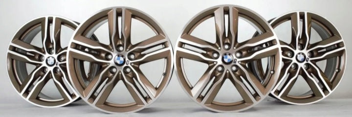 4x Alufelge 18 Zoll 7.5" 5x112 51ET Glanz Silber 7850456 BMW F39 X1 F48 Mg FEL1956101320gp