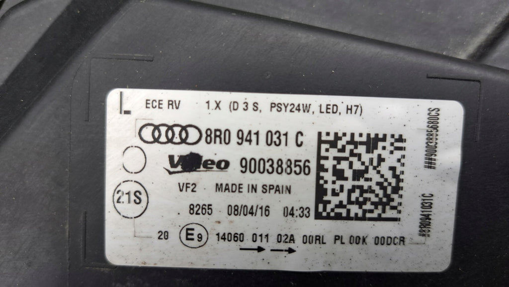 Frontscheinwerfer Audi Q5 8R0941031C LED Links Scheinwerfer Headlight SCH7242553051vx