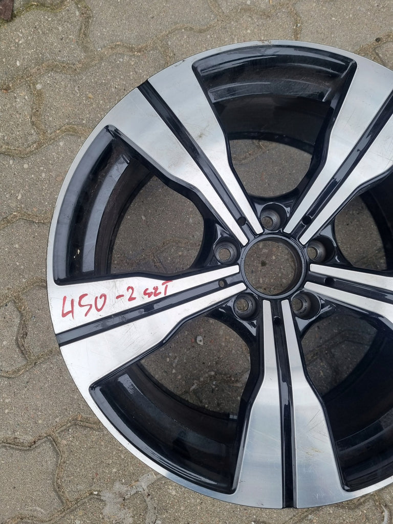 1x Alufelge 18 Zoll 8.0" 5x112 41ET Glanz Schwarz A2064014000 Mercedes-Benz W206