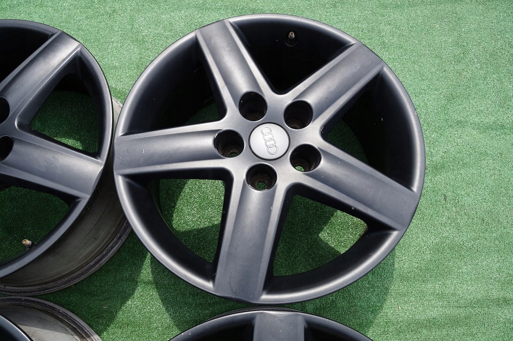 4x Alufelge 17 Zoll 7.5" 5x112 45ET Matt Schwarz 4F0601025AF Audi C6 A4 B7 FEL1390640609zm