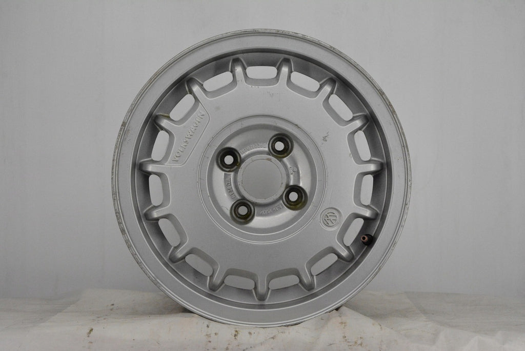 1x Alufelge 14 Zoll 6.0" 4x100 38ET Silber 191601025B VW Golf Ii Rim Wheel