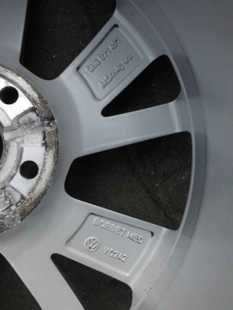 1x Alufelge 17 Zoll 6.5" 5x112 46ET Glanz Silber 5H0601025B VW Golf VIII I FEL1661240783yo