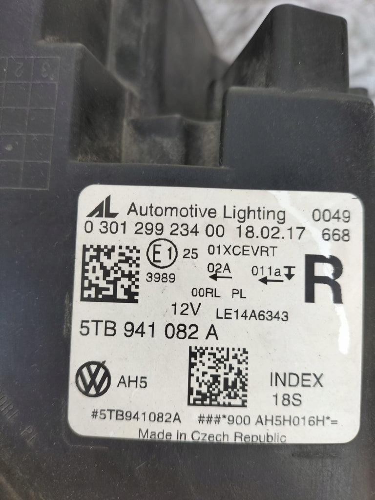 Frontscheinwerfer VW Touran 5TB941082A Rechts Scheinwerfer Headlight SCH6926235082rp