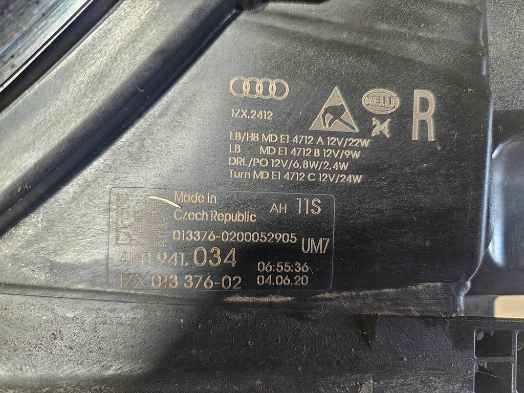 Frontscheinwerfer Audi A6 C8 4K0941033 4K0941034 LED Rechts oder Links SCH1109150771xd