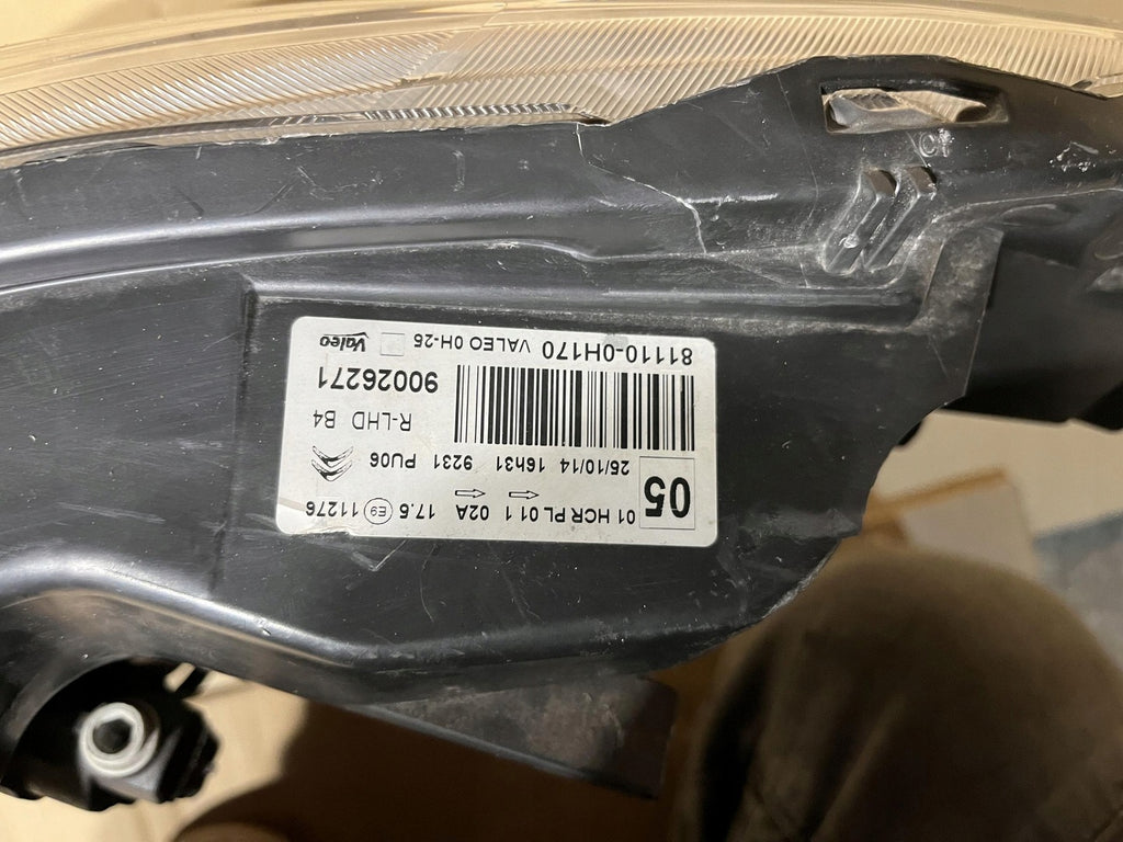 Frontscheinwerfer Citroën C1 II 81110-0H170 Rechts Scheinwerfer Headlight