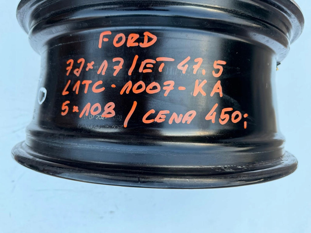 1x Alufelge 17 Zoll 7.0" 5x108 47 5ET L1TC-1007-KA Ford Puma Rim Wheel
