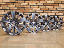Laden Sie das Bild in den Galerie-Viewer, 4x Alufelge 16 Zoll 6.5" 5x112 33ET Glanz Grau VW Sharan Rim Wheel FEL1255411742fl