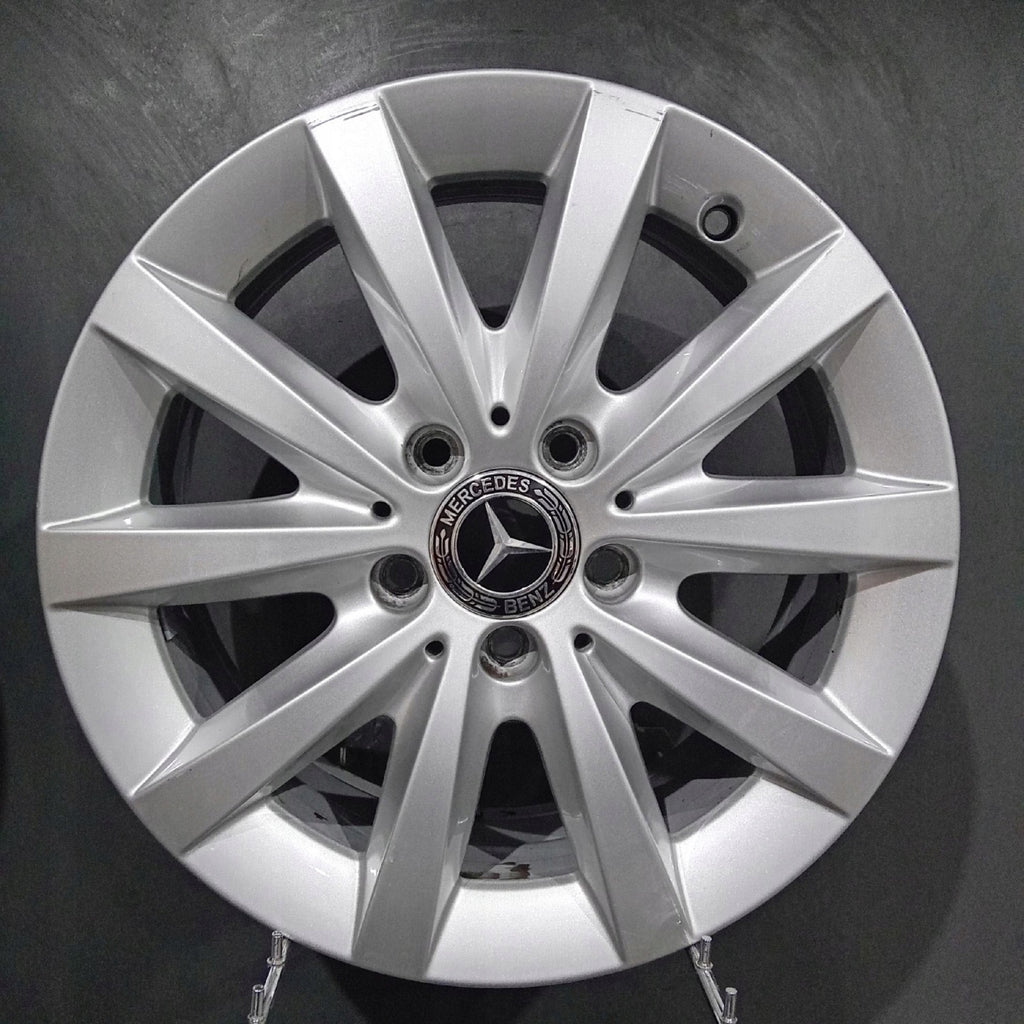 4x Alufelge 16 Zoll 6.5" 5x112 49ET Glanz Silber Mercedes-Benz W246 Rim Wheel FEL6173806667iv