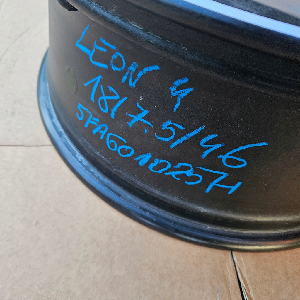 1x Alufelge 18 Zoll 7.5" 5x112 46ET Glanz Schwarz 5FA601025H Cupra Leon FEL7505441186kk