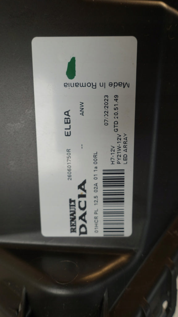 Frontscheinwerfer Dacia Sandero III Logan 260601750R 260601217R LED Links SCH5417915890pc