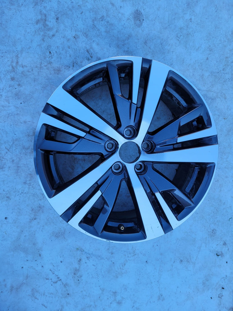 1x Alufelge 18 Zoll 7.5" 5x108 49ET Glanz Schwarz 9809687377 Peugeot 5008 FEL3948172299mg