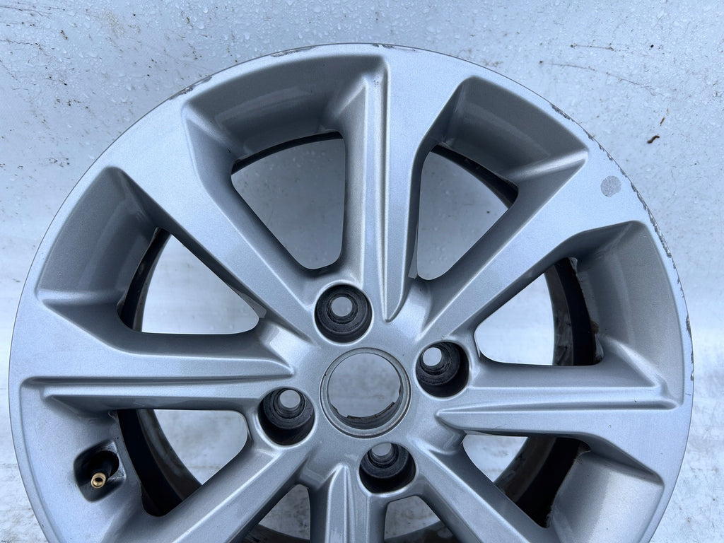 1x Alufelge 15 Zoll 6.0" 4x100 46ET Glanz Schwarz 52910-H8400 Kia Rio Rim Wheel