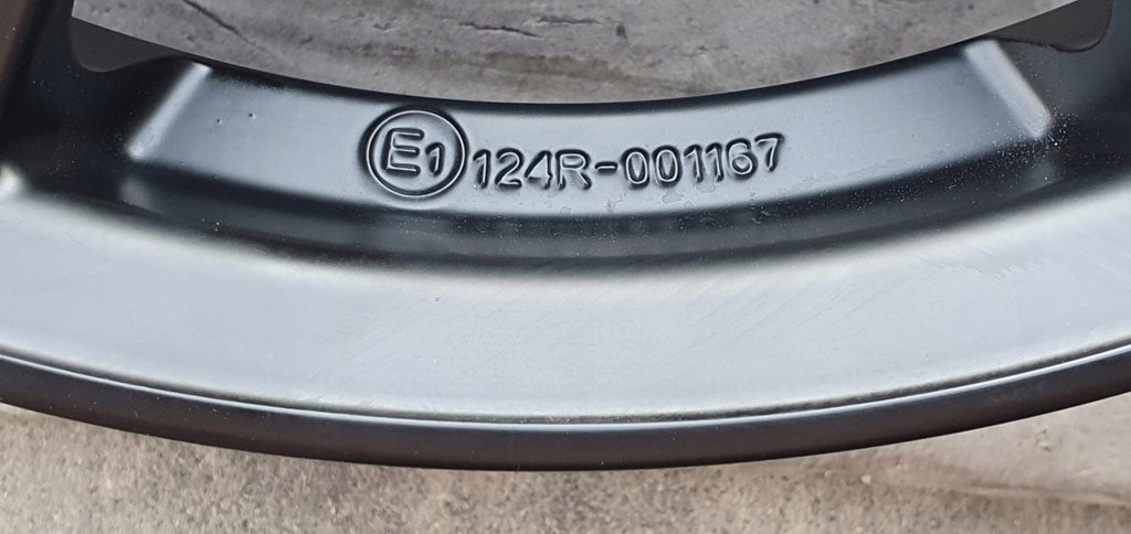 1x Alufelge 16 Zoll 6.0" 5x100 45ET Matt Schwarz KBA51055 Seat I Ibiza Rim Wheel FEL3100335405lz