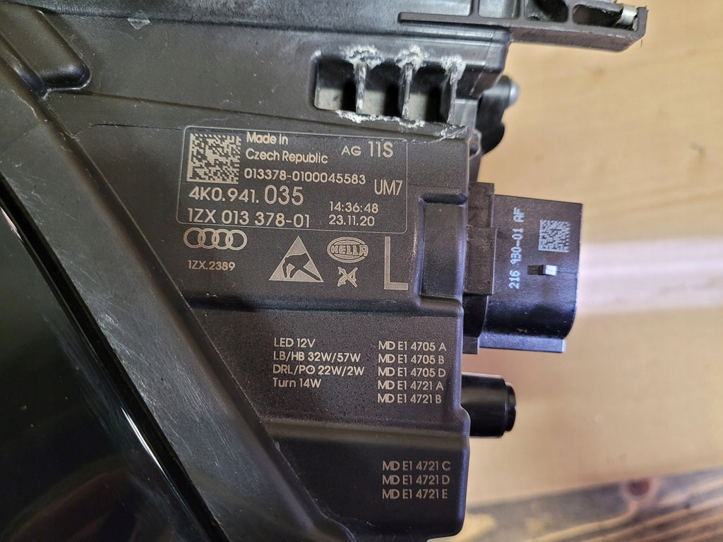 Frontscheinwerfer Audi A6 C8 4K0941035 Full LED Links Scheinwerfer Headlight