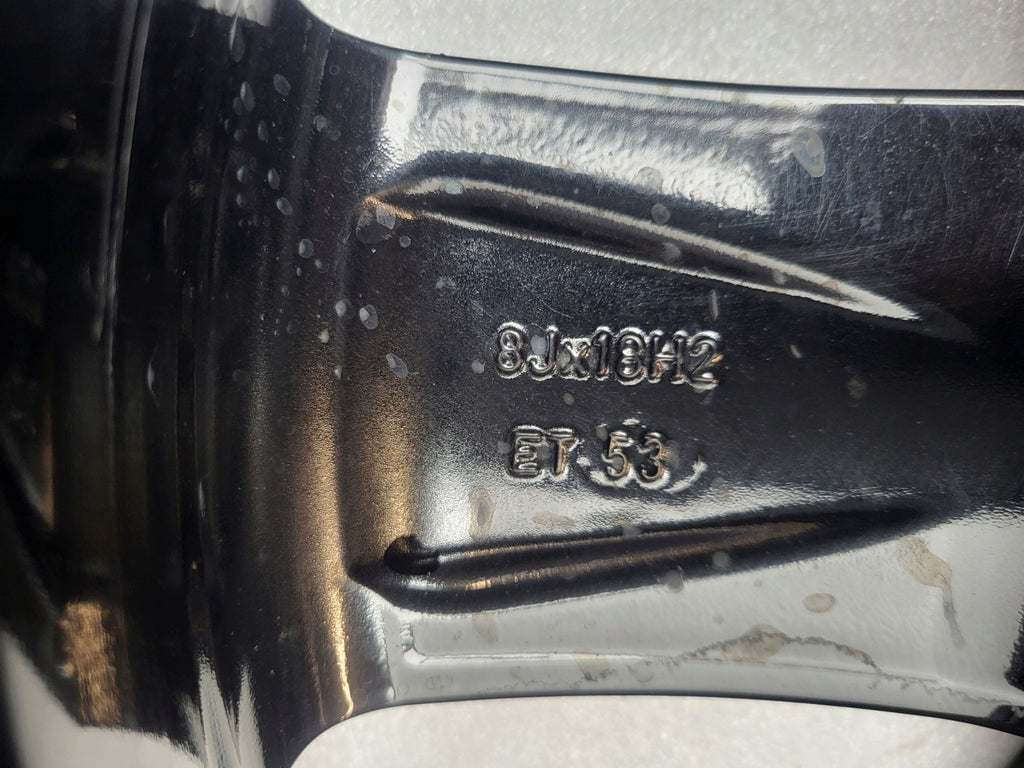 1x Alufelge 18 Zoll 8.0" 6x130 53ET Glanz Schwarz Rim Wheel FEL4101101160le