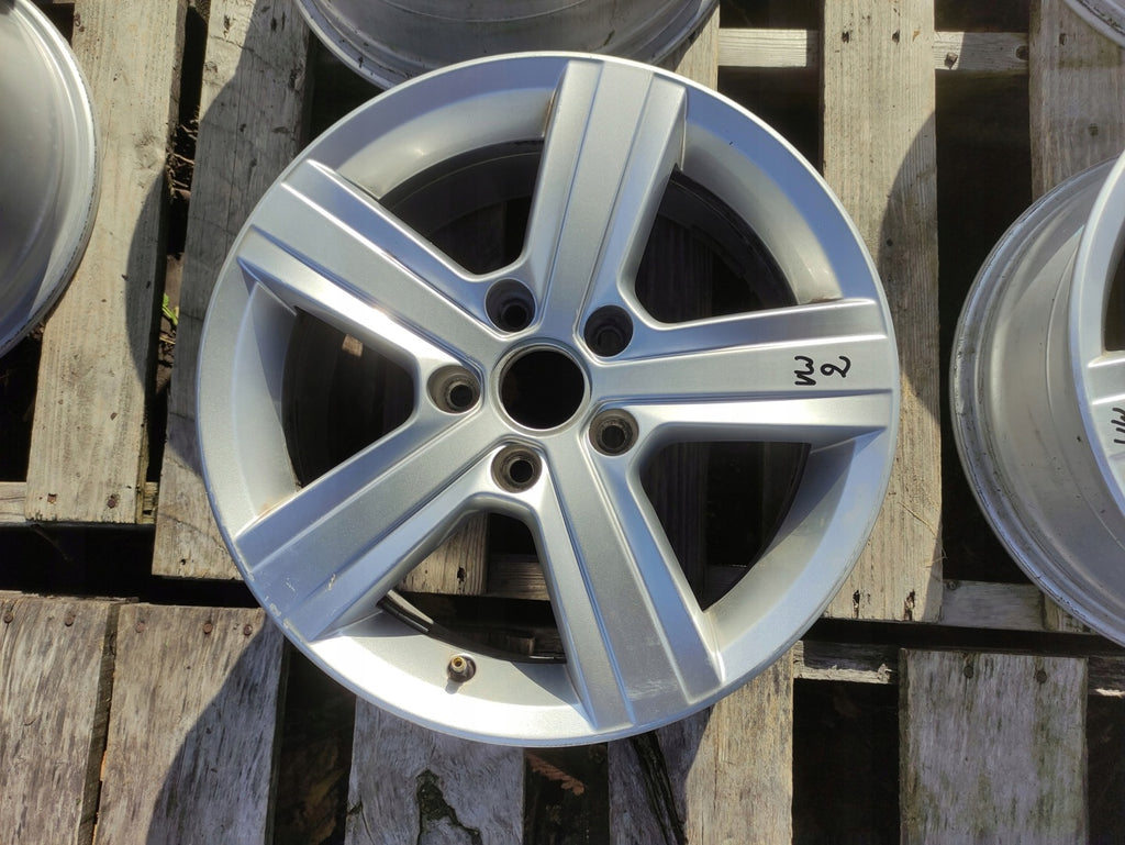 4x Alufelge 16 Zoll 6.5" 5x112 46ET Glanz Silber 5G0601025 VW Golf Vii Rim Wheel FEL2260005906zx