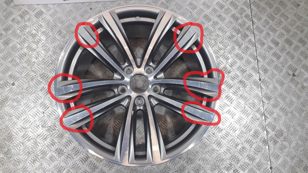1x Alufelge 19 Zoll 9.0" 5x120 42ET Glanz Grau 6854682 BMW F34 Mg Gt Rim Wheel FEL4526085450uf