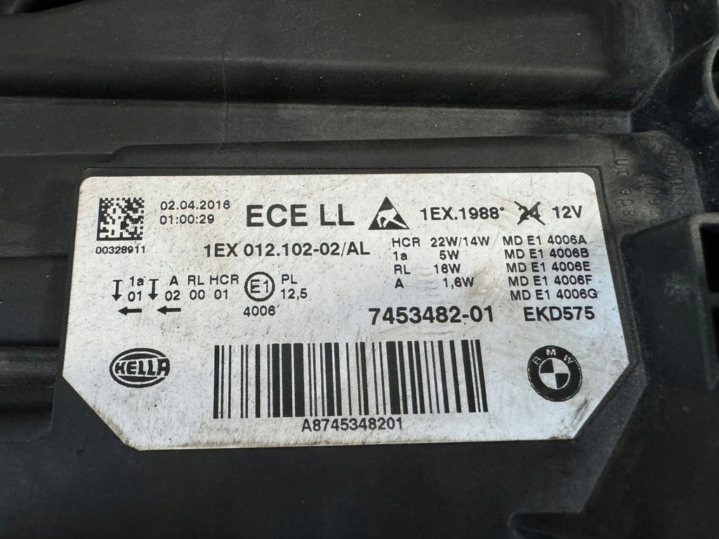 Frontscheinwerfer BMW F30 7453482 Full LED Rechts Scheinwerfer Headlight