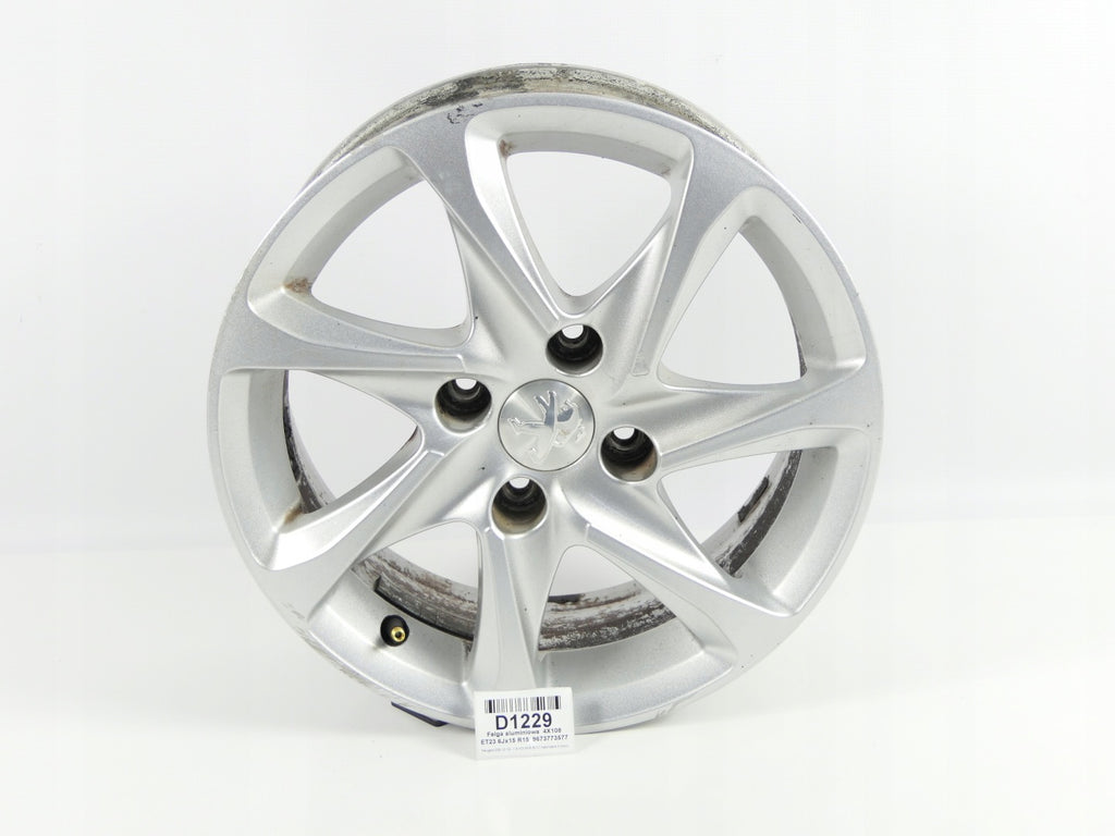 1x Alufelge 15 Zoll 6.0" 4x108 Schwarz 9673773577 Peugeot 208 Hatchback I FEL1029117200mn