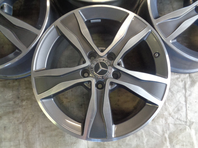 4x Alufelge 17 Zoll 7.0" 5x112 48 5ET A2054010800 Mercedes-Benz W205 A205 FEL5951321479mg