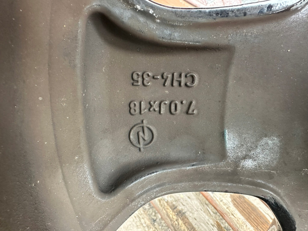 1x Alufelge 18 Zoll 7.0" 4x108 35ET Glanz Schwarz 9835097680 Opel Crossland FEL4765197500gb